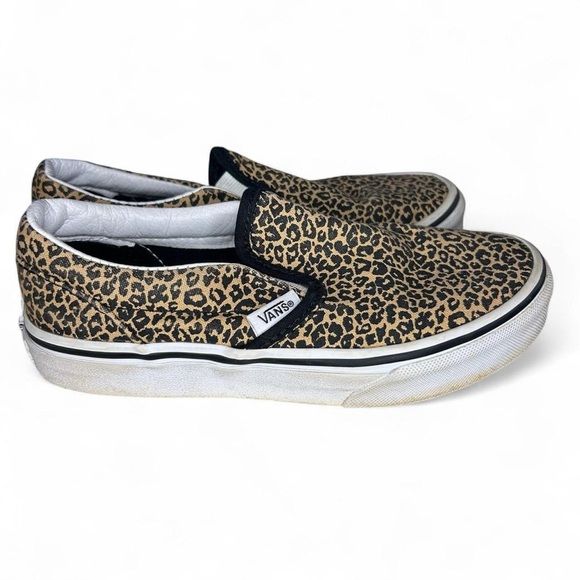 Girls Cheetah Print Vans – Size 1.5 – Skater Style - Picture 8 of 8